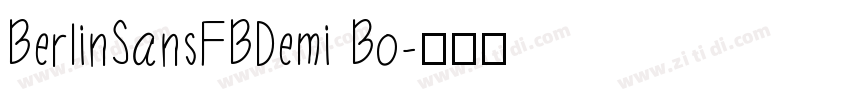 BerlinSansFBDemi Bo字体转换